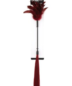 Sex and Mischief Enchanted Feather Tickler - Black/Red