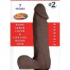Realcocks Dual Layered #2 Bendable Dildo 7in - Chocolate