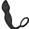 Anal-Ese Collection Butt Plug Silicone Cock Ring - Black