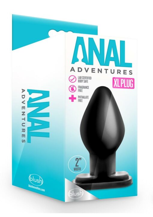 Anal Adventures XL Butt Plug - Black