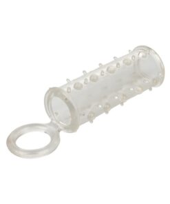 Sensation Enhancer Penis Sleeve with Scrotum Support - Clear