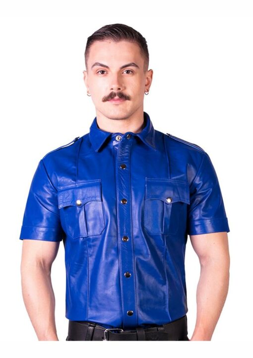 Prowler Red Slim Fit Police Shirt - Small - Blue