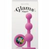 Glams Ripple Silicone Plug Rainbow Gem 4.49in - Pink