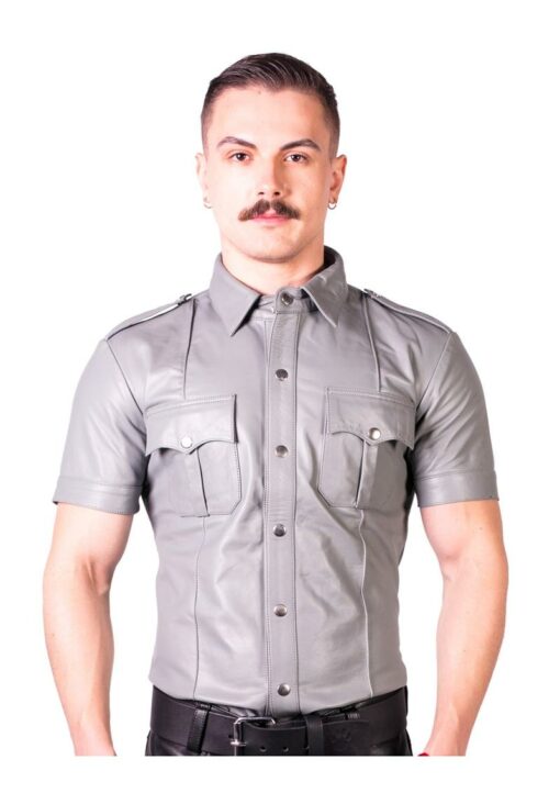 Prowler Red Slim Fit Police Shirt - Small - Gray