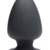 Squeeze-It Squeezable Silicone Anal Plug - Medium - Black