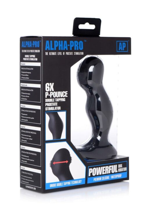Alpha-Pro Double-Thumper Prostate Stimulator - Black