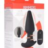Rimmers Gyro-R Rechargeable Silicone Smooth Rimming Plug with Remote Control - Black