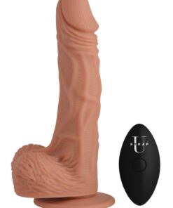 Strap U Groove Harness Set Silicone Vibrating and Rotating Dildo with Remote Control and Harness