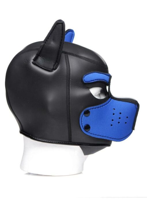 Master Series Neoprene Puppy Hood - Black and Blue