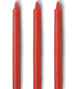 Master Series Fire Sticks Fetish Drip Candles (set of 3) - Red
