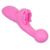 Butterfly Kiss Rechargeable Silicone Dual Vibrator - Pink