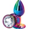 Rear Assets Multicolor Anal Plug - Small - Clear