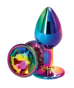 Rear Assets Multicolor Anal Plug - Small - Rainbow