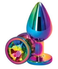 Rear Assets Multicolor Anal Plug - Med - Rainbow