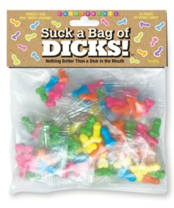 Candyprints Suck A Bag Of Dicks Assorted Flavors (25 packs per bag)