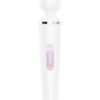 Satisfyer Wand-er Woman USB Rechargeable Silicone Massager 13in - White/Chrome