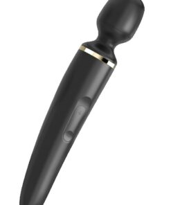 Satisfyer Wand-er Woman USB Rechargeable Silicone Massager 13in - Black/Gold