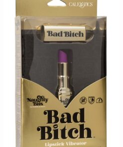Naughty Bits Bad Bitch Lipstick Bullet Vibrator - Purple