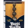 Naughty Bits Butt Balls Silicone Booty Anal Beads - Mutli-Colored
