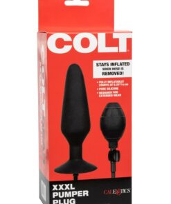 COLT XXXL Pumper Plug Inflatable Butt Plug - Black