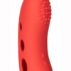 Mini Marvels Marvelous Arouser Rechargeable Silicone Finger Vibrator - Red
