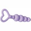Sweet Treat Silicone Anal Beads - Purple