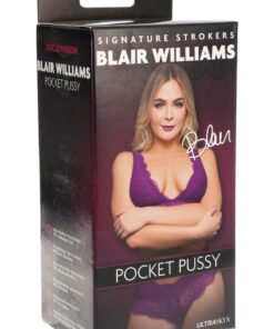Signature Strokers Blair Williams Ultraskyn Pocket Masturbator - Pussy - Vanilla