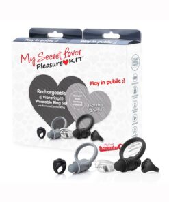My Secret Lover Kit Cock Ring - Black/Gray