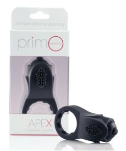PrimO Apex Silicone Vibrating Ring - Black