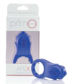 PrimO Apex Silicone Vibrating Ring - Blue