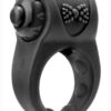PrimO Tux Silicone Vibrating Ring - Black