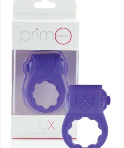 PrimO Tux Silicone Vibrating Ring - Purple