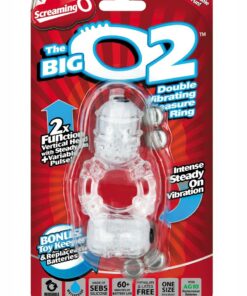 The Big O 2 Vibrating Double Ring - Clear