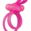 Ohare XL Vibrating Double Cock Ring - Pink