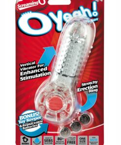 O Yeah Vibrating Cock Ring - Clear