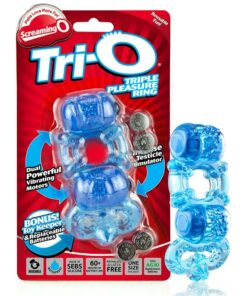 Tri-O Triple Pleasure Ring - Blue