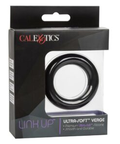 Link Up Ultra-Soft Verge Silicone Cock Ring - Black
