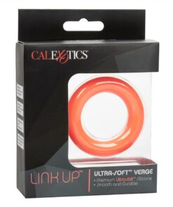 Link Up Ultra-Soft Verge Silicone Cock Ring - Orange