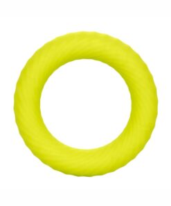 Link Up Ultra-Soft Edge Silicone Cock Ring - Yellow