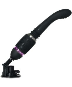 Thrust and Go Silicone Rechargeable Mini Vibrator - Black