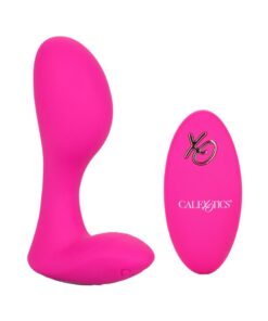 CalExotics Silicone Rechargeable G-Spot Arouser Vibrator with Remote Control - Pink