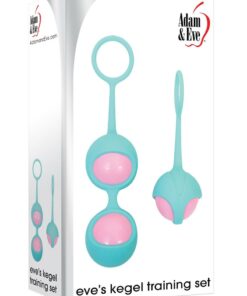 Adam and Eve Eve`s Silicone Kegel Training Set (Set of 2) - Pink/Teal