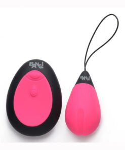 Bang! 10X Rechargeable Silicone Vibrating Egg with Remote Control - Pink
