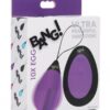 Bang! 10X Rechargeable Silicone Vibrating Egg with Remote Control - Purple