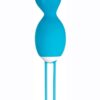 Twistin` The Night Away Silicone Rechargeable Egg with Remote Control - Blue