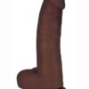 Jock Realistic Dildo with Balls 8in - Chocolate
