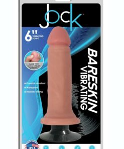 Jock Bareskin Realistic Vibrating Dong 6in - Vanilla