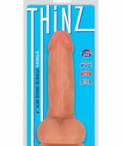 Thinz Slim Dong with Balls 6in - Vanilla