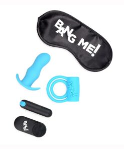Bang! Duo Blast Plug and Cock Ring Kit (set of 4) - Blue