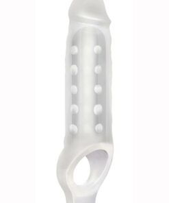 Blue Line CandB Gear Mighty Extender Penis Sleeve - Clear